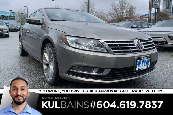 2013 Volkswagen CC Highline Sedan for $0 Build Credit, Poor