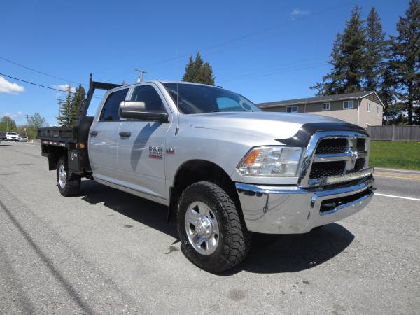 2015 Dodge Ram 3500 Crew Cab 4x4 Flat Deck for