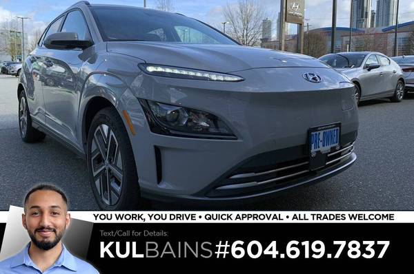 2023 Hyundai Kona Electric Preferred for $0 Build Credit, Poor