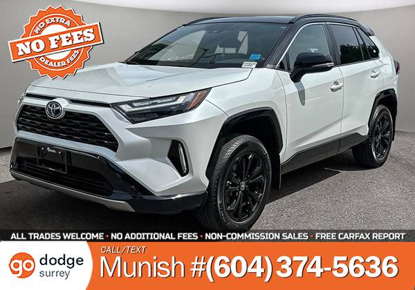 2023 Toyota RAV4 Hybrid XSE SUV for $0 Build Credit,