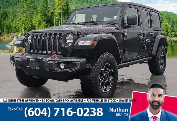 2023 Jeep Wrangler Rubicon 4X4 SUV for $0 Build Credit,