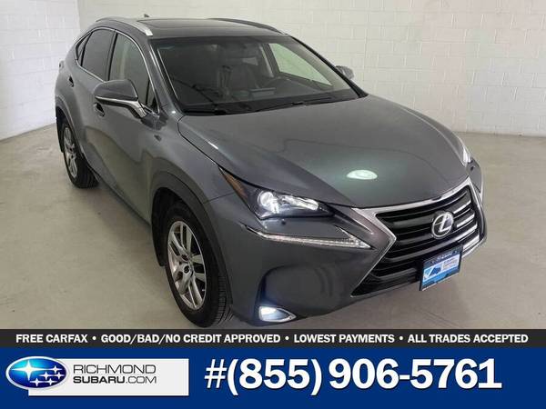 2017 Lexus NX 200t AWD for $0 Build Credit, Poor