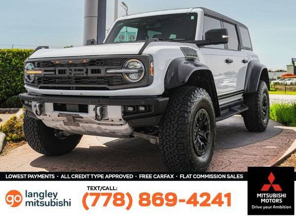 2022 Ford Bronco Raptor for $0 Build Credit, Poor Credit,