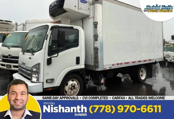 2015 Isuzu NQR Grab-and-Deliver 16 FOOT BOX + CARRIER REEFER