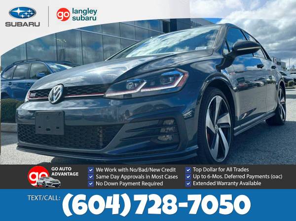 2019 Volkswagen Golf GTI 5-Door Hatchback for $0 Build Credit,