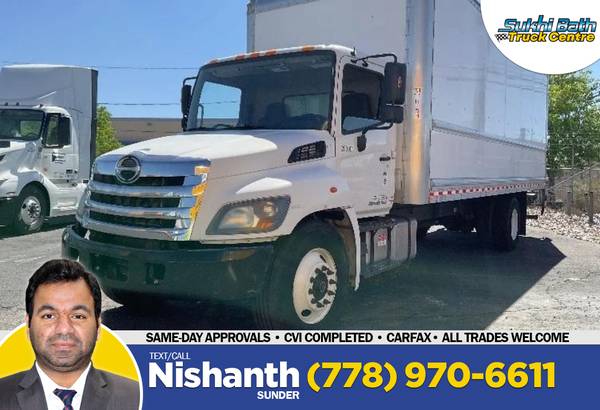 2018 Hino 268A DRY BOX with Aluminum Ramp and 3500lb