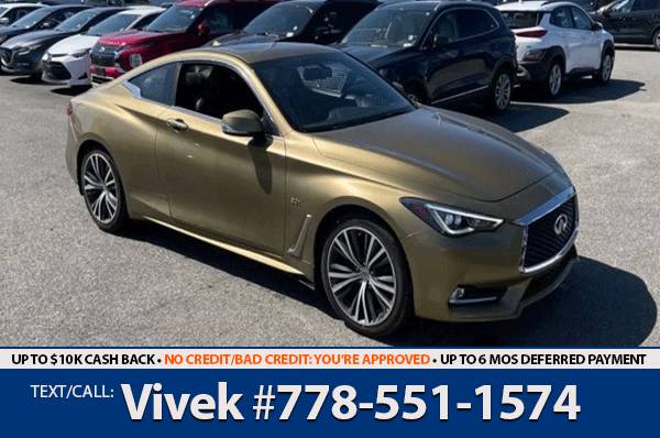 2017 INFINITI Q60 Coupe 3.0t for $0 Build Credit, Poor