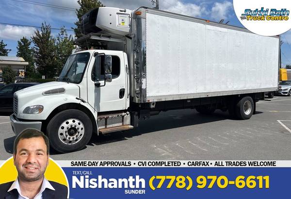 2015 Freightliner M2 106 26 FOOT BOX + CARRIER REEFER