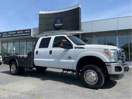 2015 Ford F-350 Diesel Dually Crewcab 4WD with Steel Flatdeck