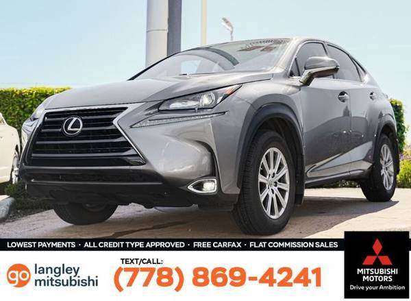 2016 Lexus NX 200t AWD for $0 Build Credit, Poor