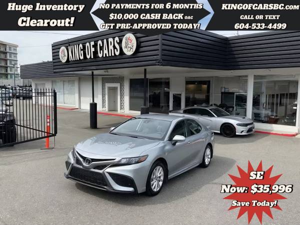 2024 Toyota Camry SE Auto for $0 Build Credit, Poor