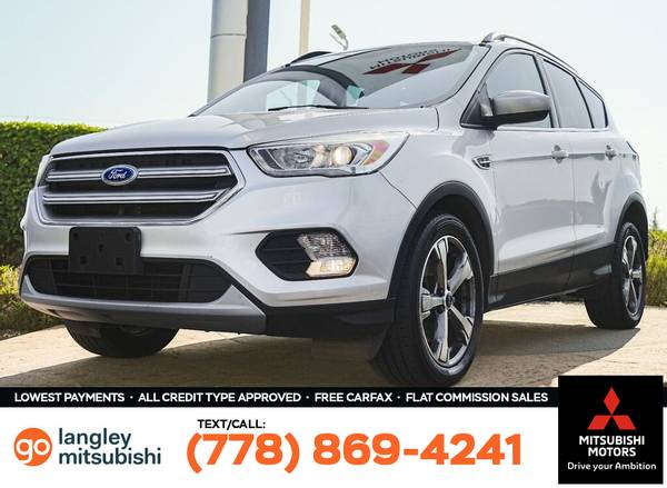 2017 Ford Escape SE for $0 Build Credit, Poor Credit,