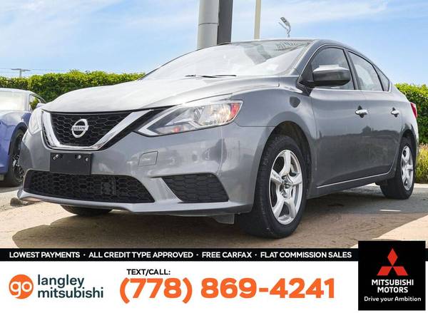 2016 Nissan Sentra SV for $0 Build Credit, Poor Credit,