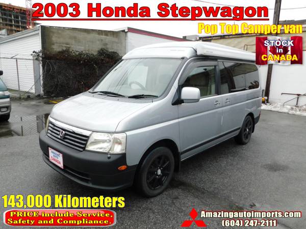 2003 Honda Stepwagon Campervan Pop-Top for $0 Build Credit, Poor