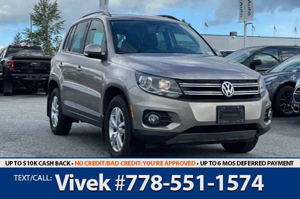 2015 VOLKSWAGEN TIGUAN AWD SUV for $0 Build Credit, Poor