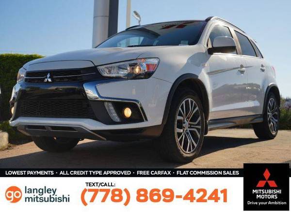 2018 Mitsubishi RVR SE LTD for $0 Build Credit, Poor