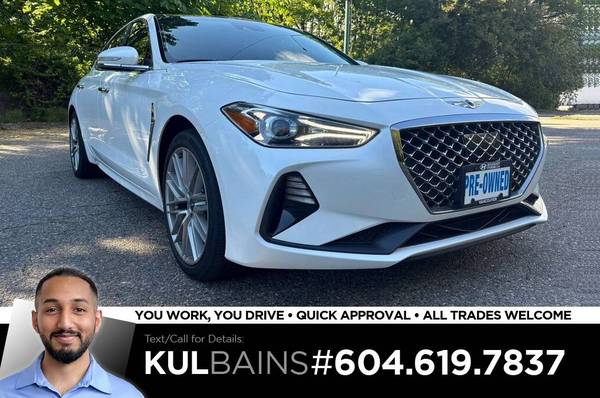 2021 Genesis G70 2.0T Elite Sedan for $0 Build Credit,