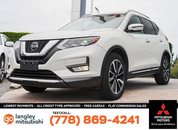 2018 Nissan Rogue AWD SL for $0 Build Credit, Poor