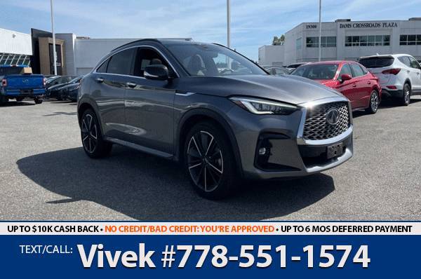 2022 INFINITI QX55 SUV Pure: Accident Free, 1-Owner, Keyless Start