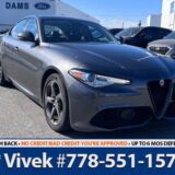 2017 Alfa Romeo Giulia Sedan: Local, Low KMs, Accident-Free! for