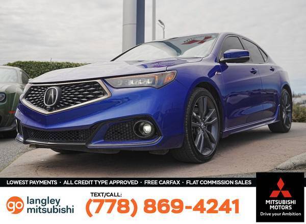 2019 Acura TLX Advance Sedan for $0 Build Credit, Poor