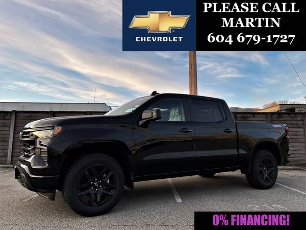 2024 Chevrolet Silverado RST for $0 Build Credit, Poor Credit,