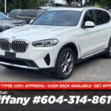 2022 BMW X3 xDrive30i for $0 Build Credit, Poor Credit,