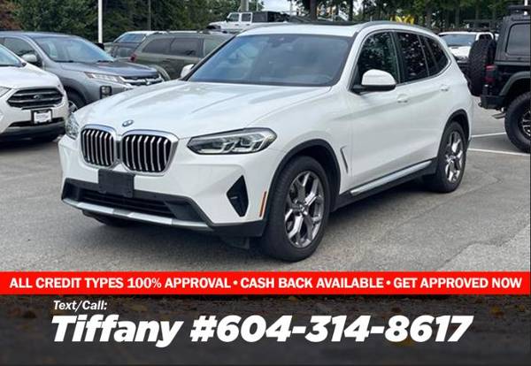 2022 BMW X3 xDrive30i for $0 Build Credit, Poor Credit,