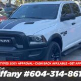 2021 RAM 1500 Classic SLT 4x4 Crew Cab for $0