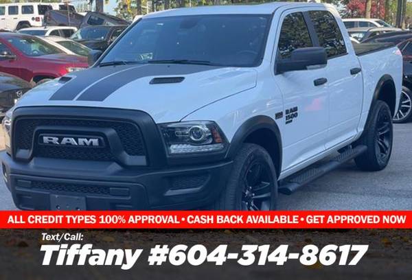 2021 RAM 1500 Classic SLT 4x4 Crew Cab for $0