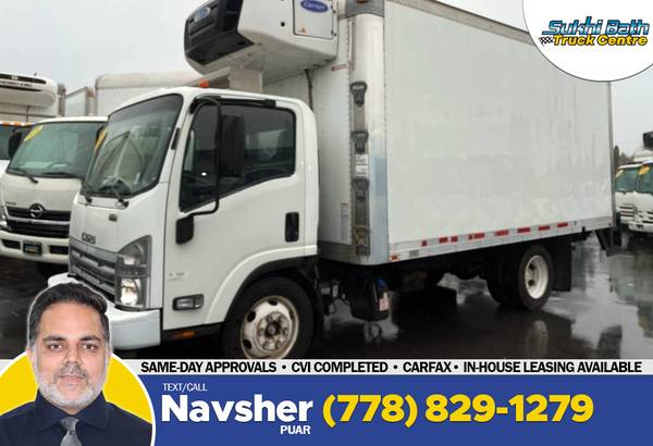 2015 Isuzu NQR 16' Box Truck with Carrier Reefer and