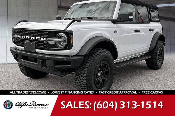 2023 Ford Bronco Wildtrak Softtop - Accident-Free, 1-Owner! for $0