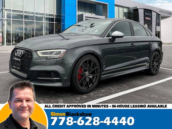 2017 Audi S3 2.0T Technik AWD for $0 Build Credit,