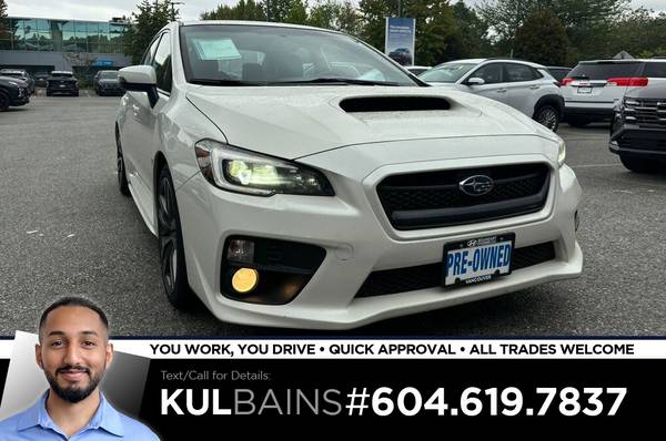 2017 Subaru WRX Sport-tech AWD Sedan - 1 Owner, No