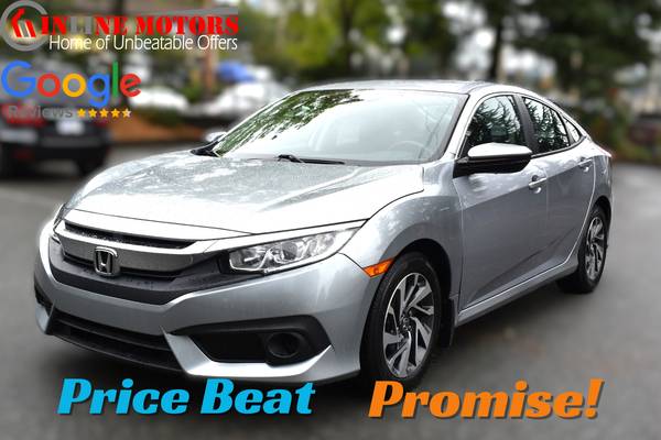 2018 Honda Civic SE for $0 Build Credit, Poor Credit,