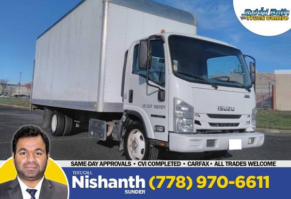 2019 Isuzu NRR 20' Box Railgate CVI Completed for $0