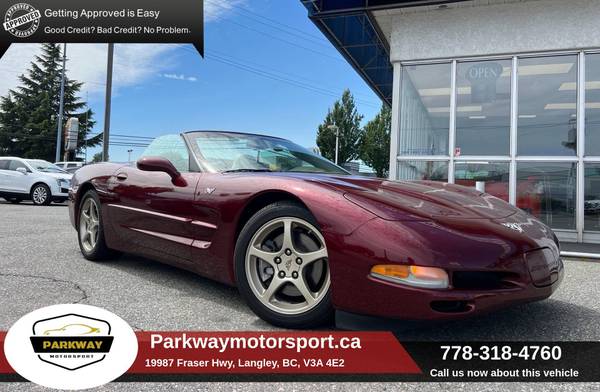 2003 Chevrolet Corvette Convertible for $0 Build Credit, Poor Credit,