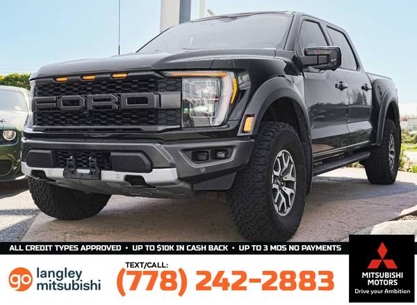 2022 Ford F-150 Raptor 4WD SuperCrew for $0 Build Credit,