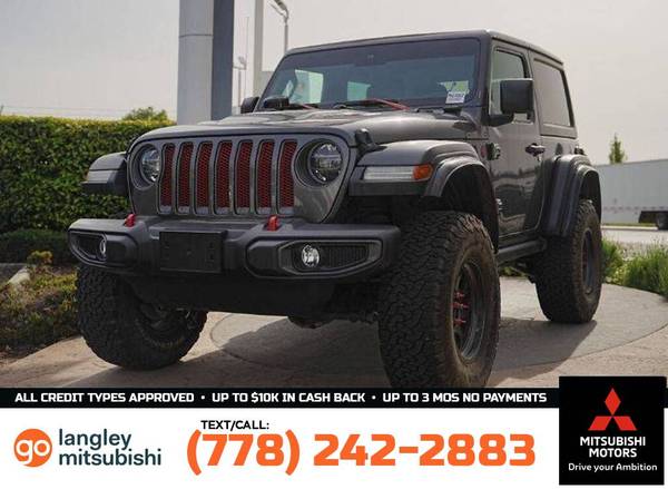 2020 Jeep Wrangler Rubicon for $0 Build Credit, Poor Credit,