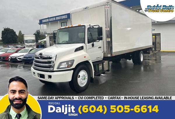 2020 Hino 268A 26' Box with Power Tailgate Diesel for