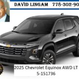 2025 Chevrolet Equinox AWD LT for $0 Build Credit, Poor