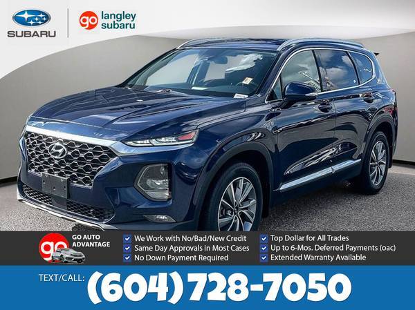 2019 Hyundai Santa Fe SEL for $0 Build Credit, Poor