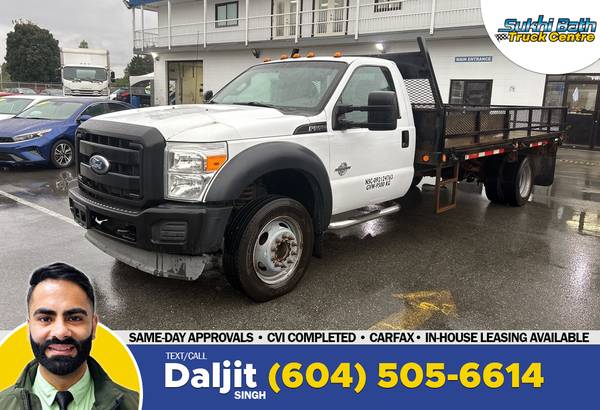 2011 Ford F-550 XL Reg Cab Diesel 14' Flat Deck