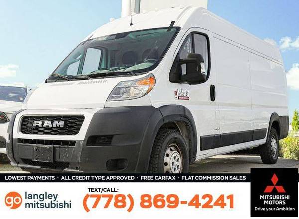 2019 Ram ProMaster 3500 High Roof Ext 159 WB for