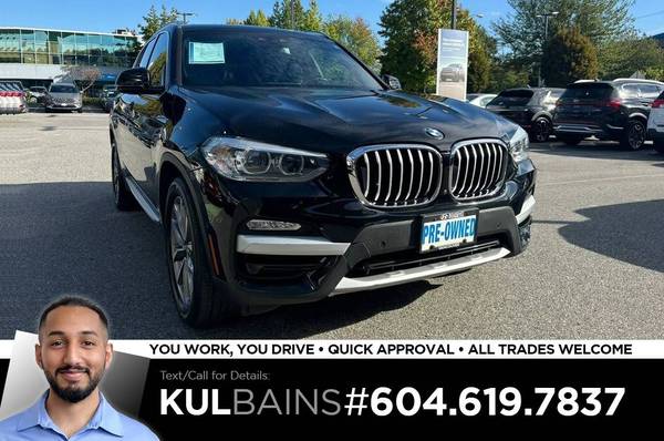 2019 BMW X3 xDrive30i AWD for $0 Build Credit, Poor