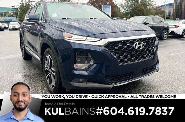 2019 Hyundai Santa Fe Ultimate AWD for $0 Build Credit,