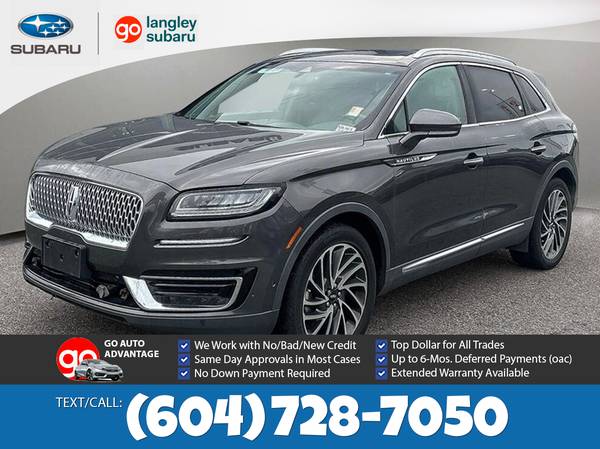 2019 Lincoln Nautilus Reserve for $0 Build Credit, Poor Credit,