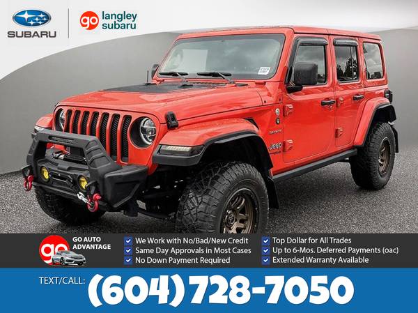 2020 Jeep Wrangler Unlimited 4WD for $0 Build Credit, Poor