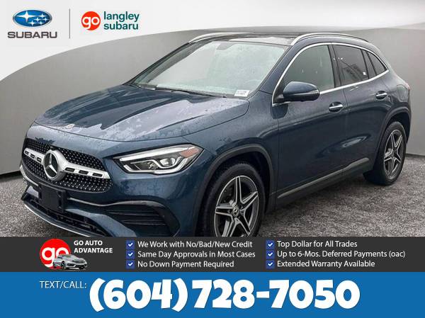 2021 Mercedes-Benz GLA 4MATIC for $0 Build Credit, Poor Credit,