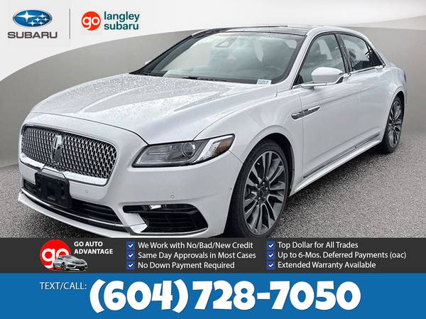 2017 Lincoln Continental LEA for $0 Build Credit, Poor Credit,